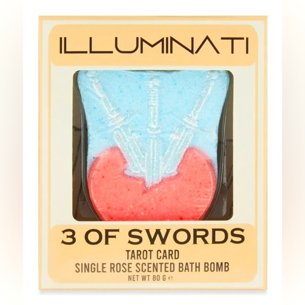 Illuminati Bath Bombs Set of 2 - Includes Tarot Cards and BEST scents & fizz!